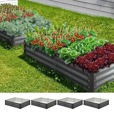 Livsip X4 Garden Bed Raised Instant Planter Galvanised Steel 150x90x30CM • $154.90