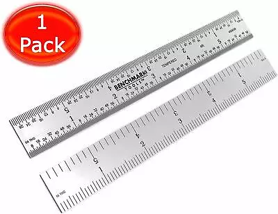 Benchmark Tools 6  4R Rigid Machinist Ruler Grads Brushed Stainless Steel • $6.99