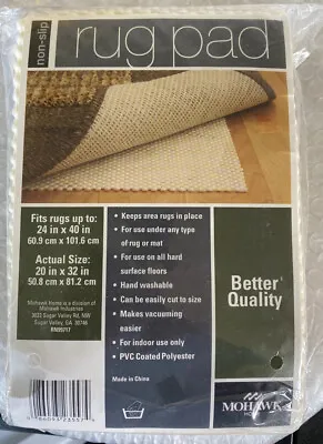 New Mohawk Home Non-Slip Rug Pad 24 X 40 • $7.99