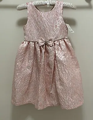  NWT American Princess Easter Pagent Party Dress Pink Rhinestone Bow Trim 6X • £15.89
