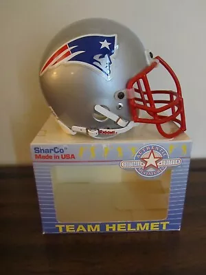 Vintage Authentic Sharco Riddell New England Patriots Mini Helmet New In Box • $99.99