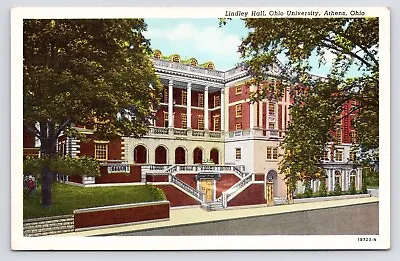 C1940s Ohio University Lindley Hall Girls Dorm Athens Ohio OH Vintage Postcard • $3.99