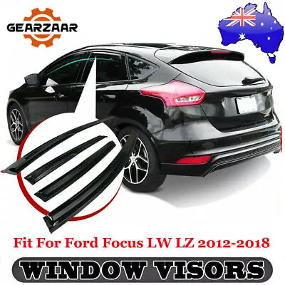 4 Pieces Weathershields Window Visors For Ford Focus LW LZ 2012-2018 Hatchback • $30.29