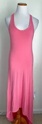 Victoria's Secret Pink Sleeveless Racerback Maxi Dress High Low Stretchy SM • $13.99