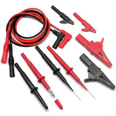 AIdetek Automobile Alligator Clips Crocodile Clips 4 Fluke Multimeter TLP20159 • $25.69