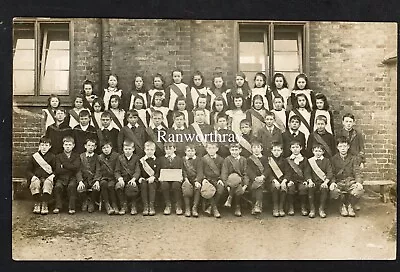 RP HANWORTH SCHOOL CLASS 3  LONDON / MIDDLESEX REAL PHOTO C1912  #123 • £5.99