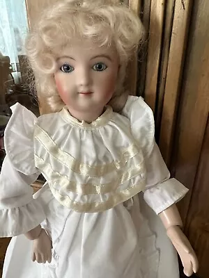 SALE VINTAGE Fine Cotton Dress For A 12” French Fashion Doll. Snap Close. Simple • $15