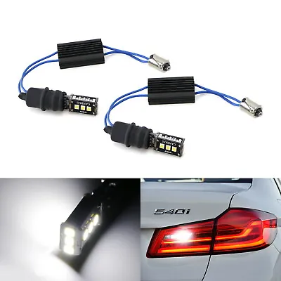 White LED Bulbs W/Can-bus Decoders For 2017-up BMW G30 5 Series Reverse Lights • $16.19