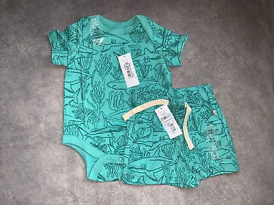 £12 • Buy GAP Baby Boys 0-3 Months Matching Vest & Shorts Outfit BNWT