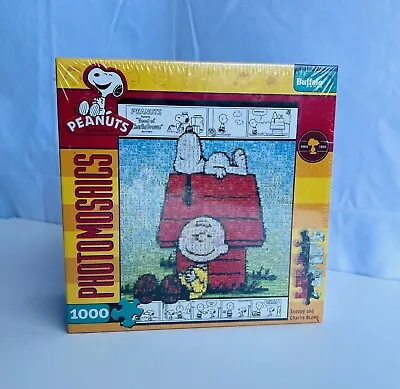 Peanuts Photomosaics 1000 Pc Puzzle  New  Snoopy & Charlie Brown • $24.99