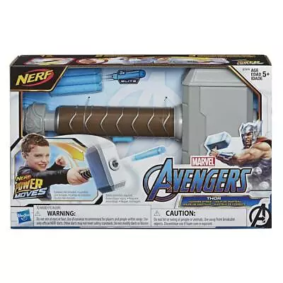 New Nerf Power Moves Marvel Avengers Thor Hammer Strike Toy E7379 • $38