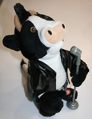Mills Singing Animated COW Crooner 12  Plush BLUE MOON Moo SEE VIDEO • $24.99