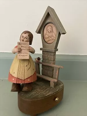 VTG Anri Toriart Figural Music Box Reuge Swiss Movement Plays Ave Maria-Gounad • $19.99