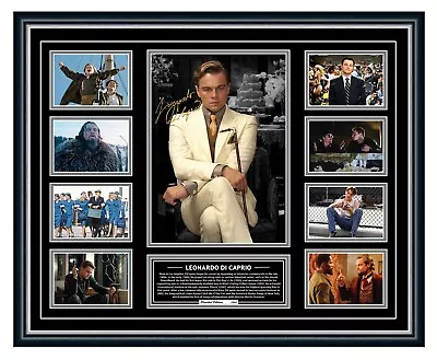 Leonardo Di Caprio Most Iconic Movies Titanic Signed Poster Framed Memorabilia • $129.99