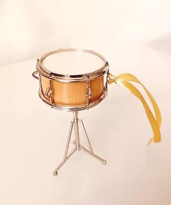 Miniature Metal DRUM Musical Band Instrument Realistic ORNAMENT  Drummer 3.75  • $8