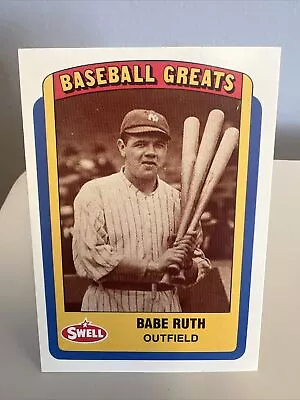 1990 Swell Baseball Greats - #10 Babe Ruth • $2.99