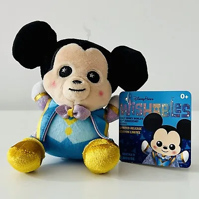 Disney Parks Wishables Mickey Mouse Soft Plush Teddy 50th Anniversary Limited Ed • £9.99