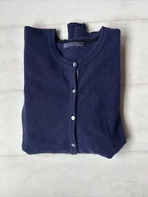 M&S Cashmere Ladies Cardigan Navy Size 16 • £15