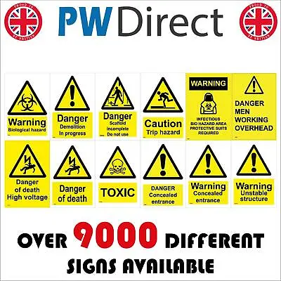 £4.58 • Buy Toxic Danger Signs Warning Structure Overhead Voltage Scaffold Structure GBP115