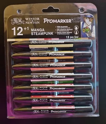 Winsor & Newton ~ Promarker ~ Manga Steampunk ~ 13 Piece Set • $29.99