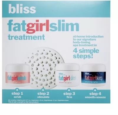 Bliss Brand New FatGirlSlim Fat Girl Slim Treatment Set Sealed NEW Rare!! • $89.99