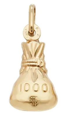 Money Bag Pendant  Yellow Gold • $91.76