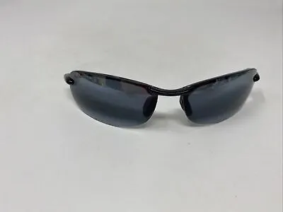 Maui Jim Makaha Mj 405 Glossy Black Gray Front Party Only With Lens Ea05 • $42.50