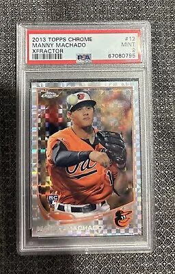 2013 Topps Chrome Manny Machado XFractor RC PSA 9 • $44.99