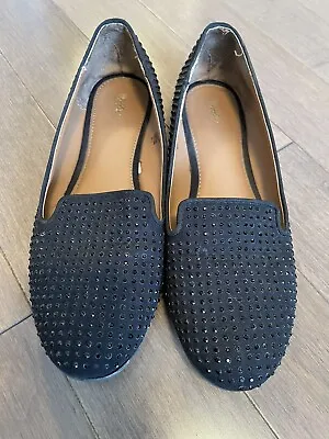 Mossimo Slip On Women’s Shoes Beaded Size 7.5 Black Flats • $18.07