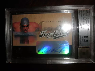 $2799 • Buy Michael Phelps Fans Of The Game RC Autograph~BGS 8.5~auto Signed Signature