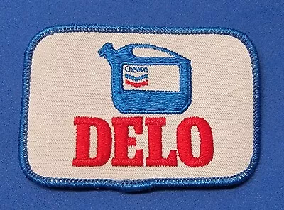 Vintage Chevron Delo Gas And Oil Badge Patch  • $19.99