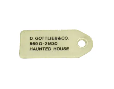 Haunted House White Pinball Promo Key Chain - RARE • $49.99