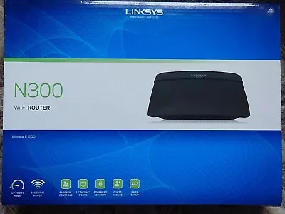 Linksys E1200 300 Mbps 4-Port 10/100 Wireless N Router • $11.99