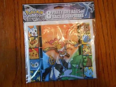 DesignWare 2008 Pokemon 8 Pack Party Favor Gift Bags - NEW • $3.29