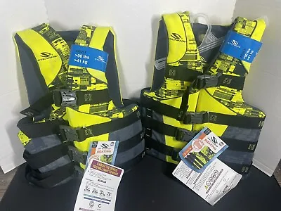 Stearns Hydroprene Life Jacket LOT OF 2 - S/M & L/XL - New With Tags See Photos • $52.99