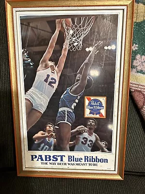 Pabst Blue Ribbon Basketball Beer Sign • $30