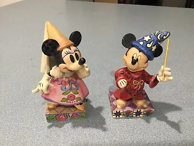 Jim Shore Disney Showcase Set Mickey Mouse Touch Of Magic Minnie Demure & Sweet • $39.99