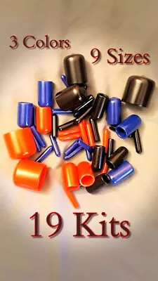 $5.45 • Buy KITS Vacuum Caps Round Rubber Vinyl Dust Thread Protector Pipe Cover Paint 