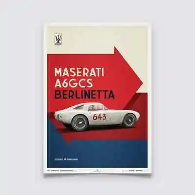 Awesome Maserati A6gcs Berlinetta - 1954 - White Limited Edition • $129