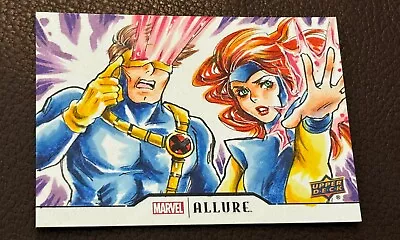 Upper Deck Marvel Studios Allure Sanna U Sketch Card Horizontal Cyclops Jean • $599.95