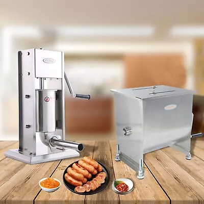 Hakka Commercial Meat Mixer With Sausage Stuffer Machine Kitchen Food Processor • $279.99