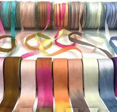 Dip-Dyed 100% Silk Ribbon By May Arts - Price Per Metre Or By The Roll • £79.99