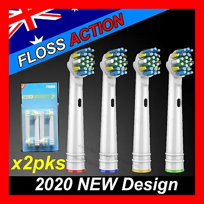 $11.39 • Buy FLOSS ACTION Oral B Compatible Electric Toothbrush Replacement Brush Heads X8