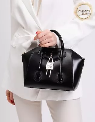 RRP€1590 GIVENCHY Antigona Leather Tote Bag 4G Logo Padlock Structured Design • $158.06