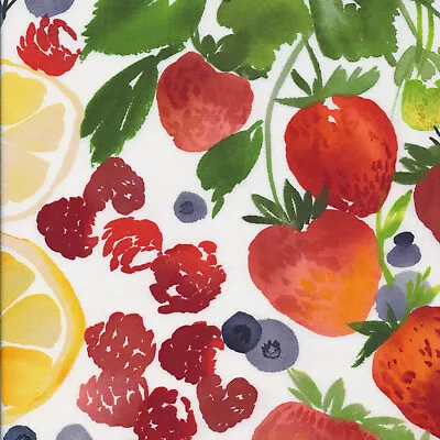 Lightweight Raincoat Laminates Waterproof Fabric Cloud9 Fruits Print Berry Jam • £1.50