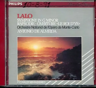 LALO: Symphony In G Minor Rapsodie Ov Le Roi D'Ys /Almeida (CD 1991 PHILIPS • $10