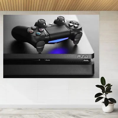 Playstation 4 Gaming Console 3d View Wall Sticker Poster Decal A832 • £18.99