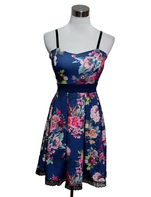 $5 • Buy CONFEZIONATO ITALY | Designer Womens Floral Mini Dress Cocktail Party Pin Up S 8