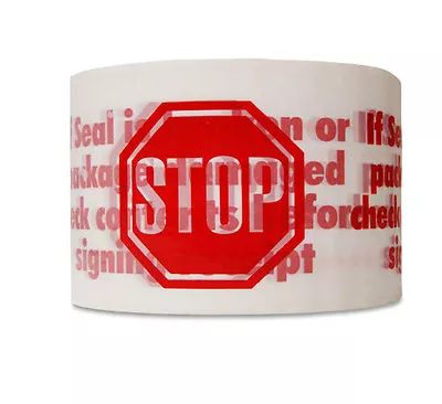 3 X110 Yards STOP SIGN RED PACKING PACKAGING TAPE 24 ROLLS  • $69