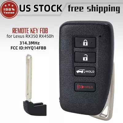 Replacement For Lexus RX350 RX450H Smart Key Keyless Remote Fob HYQ14FBB -0010 • $43.67